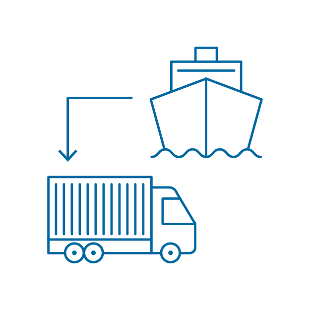 Icono de transporte de mercancías