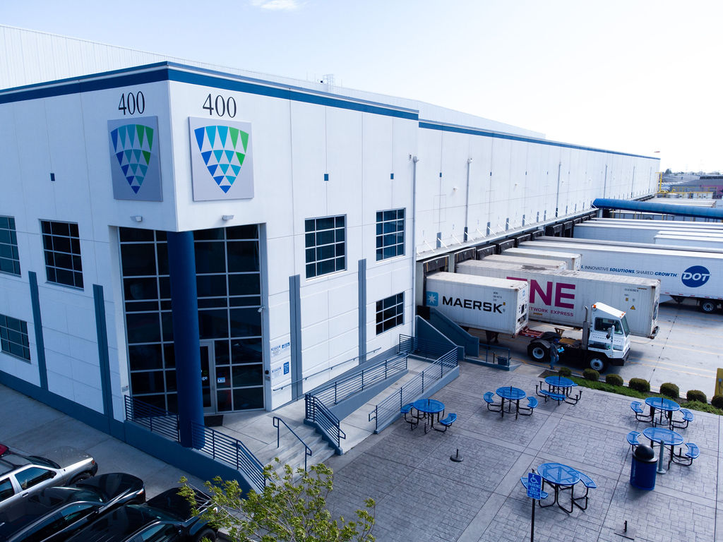 fotografía aérea de un almacén frigorífico