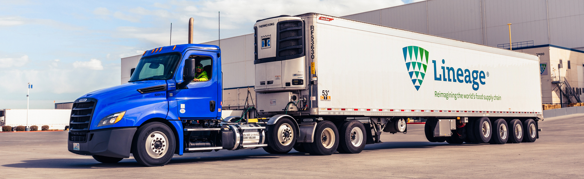 logística de linaje camión