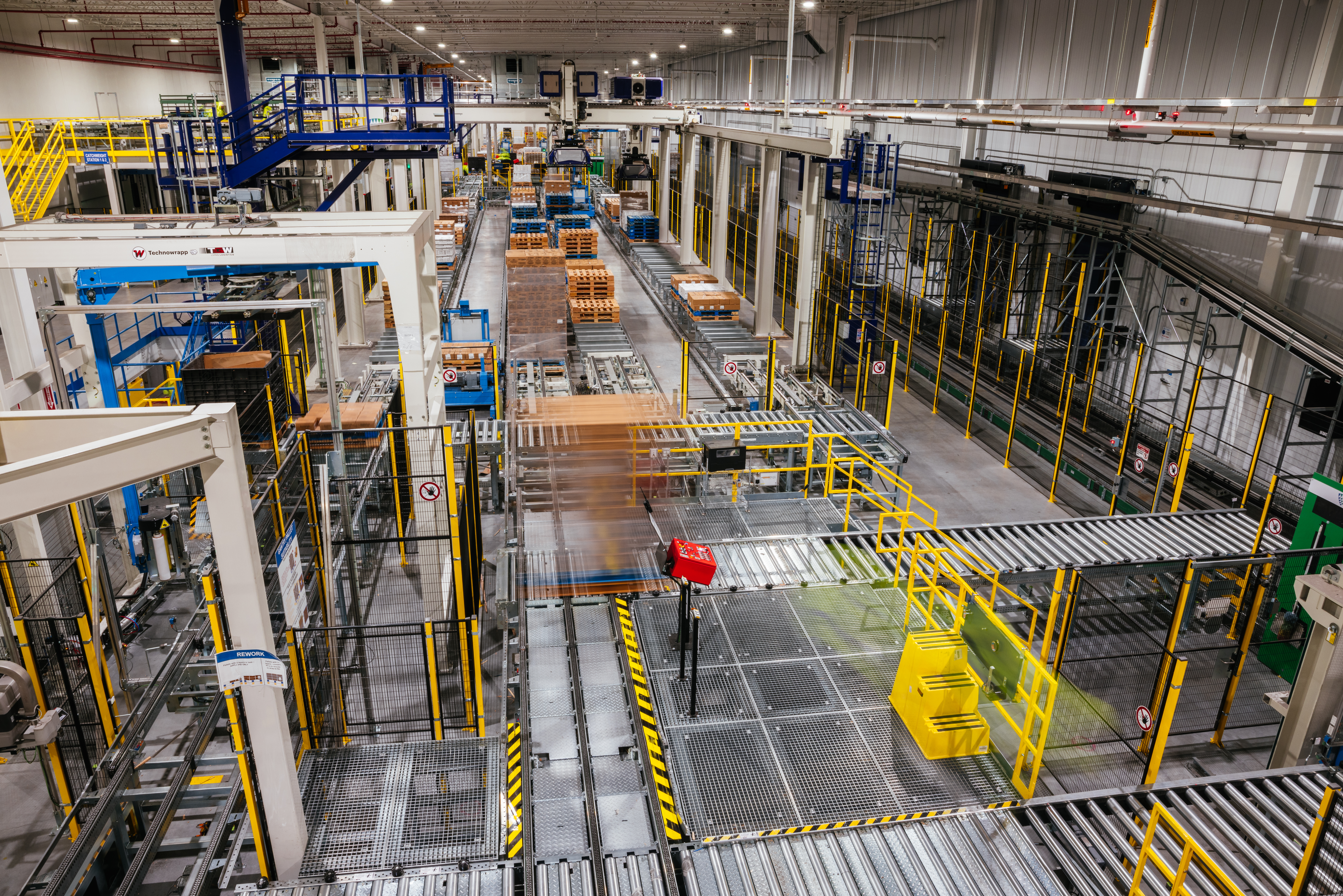 Interior of Lineage warehouse