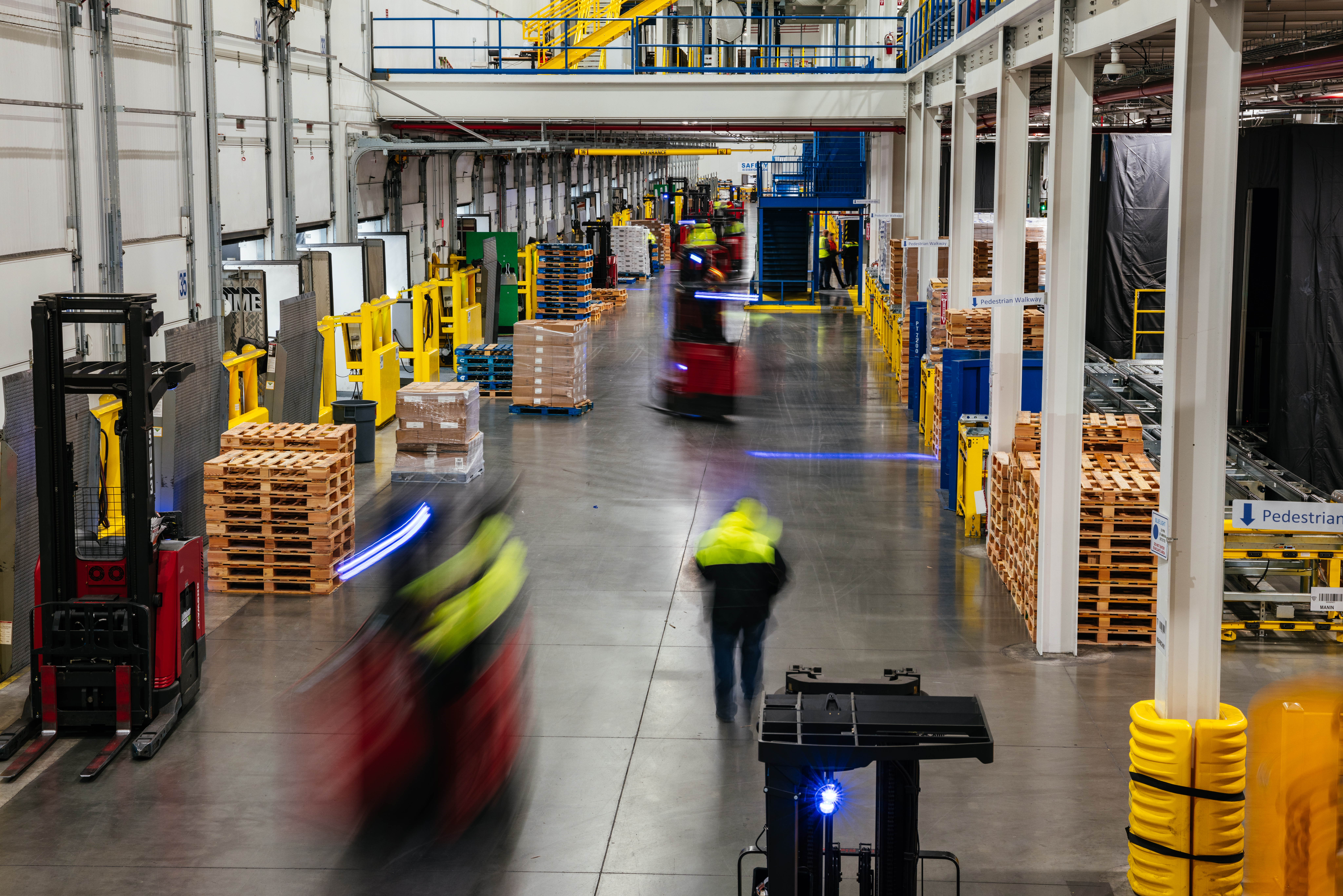 À l’intérieur d’un Lineage entrepôt frigorifique