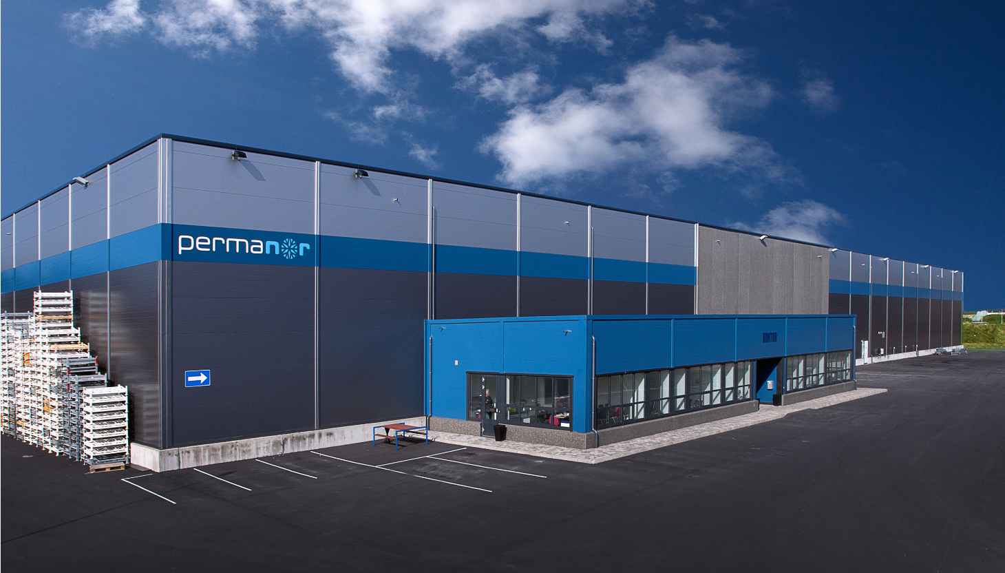 Extérieur de l’entrepôt frigorifique permanent