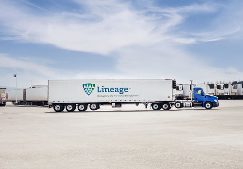 Lineage's managed and on-demand transportation services include over the road transportation via our network of dedicated Lineage trucks.
