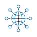 Icon representing supply chain network modeling and distribution design