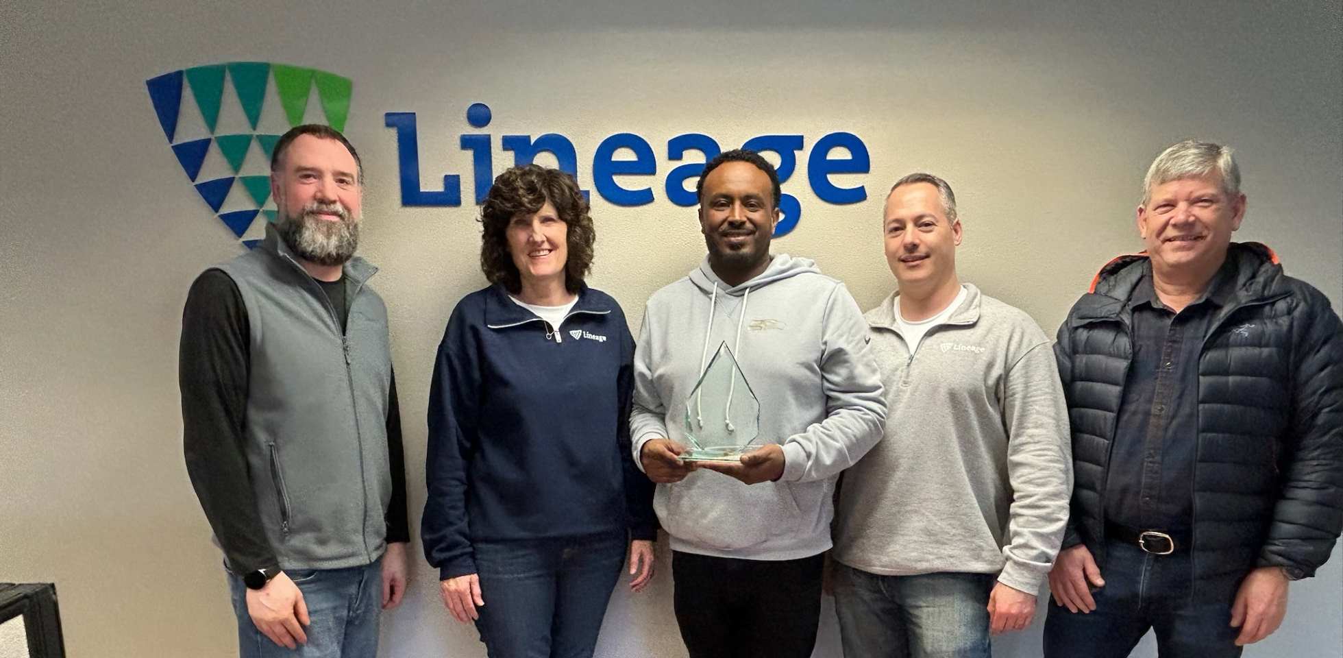 A+ Transport LLC was named one of Lineage's Carriers of the Year for 2025