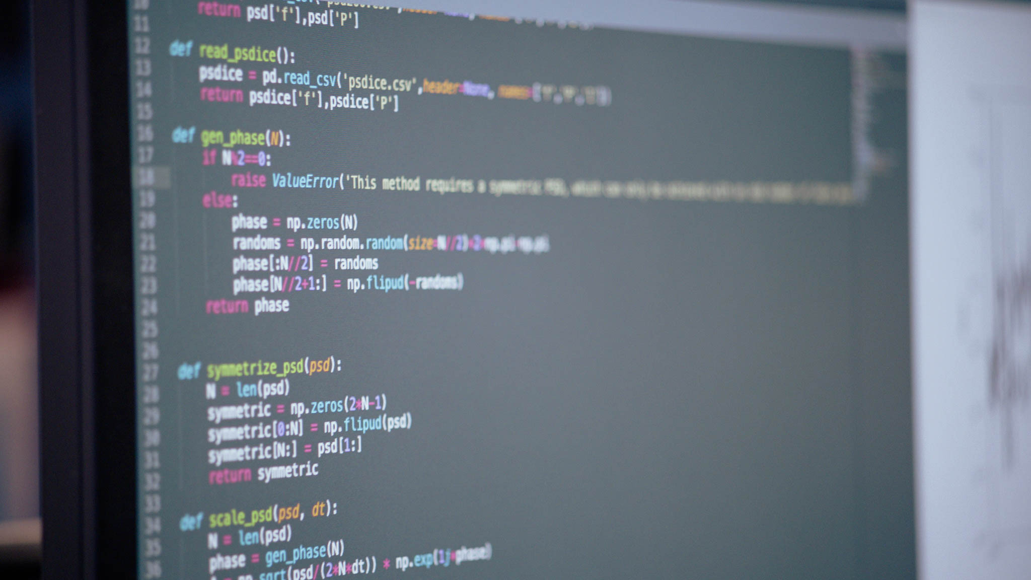 Equations on a computer screen showing how the Lineage Data Science team helps customers get the most out of their operations with supply chain engineering