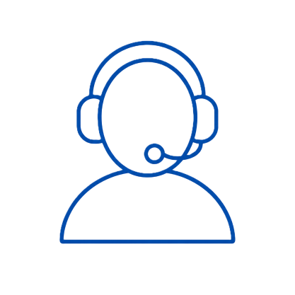 Icon representing dedicated customer support.