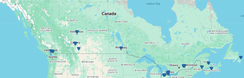 Lineage's Canadian network of cold storage warehouses spans from coast to coast and includes services like blast freezing, case picking, customs brokerage, port-centric services, bonded warehousing and more, for a connected and efficient cold chain.