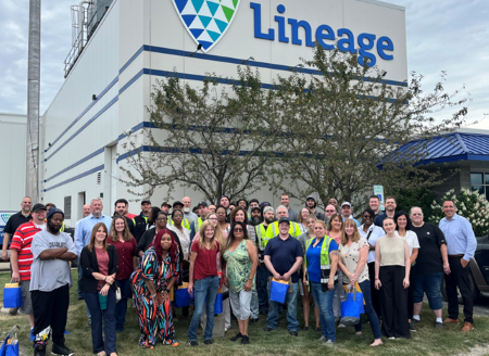 Lineage's team in Hobart, IN