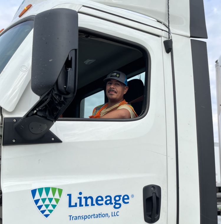 Sergio Gomez is one of the crucial links in the supply chain as a driver for Lineage.