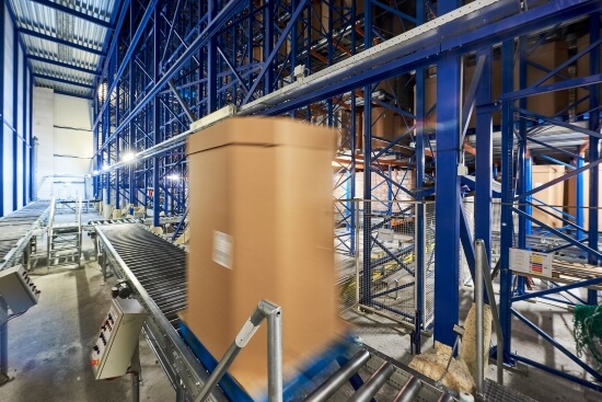 Interior of an automated Lineage facility in the Netherlands.