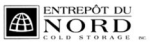 Entrepôt du Nord Cold Storage logo featuring a stylized igloo icon and black serif wordmark