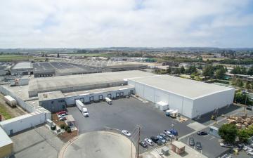 Aerial photo of Lineage's Cascade facility in Watsonville, CA