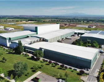 aerial photo of cold storage warehouse 