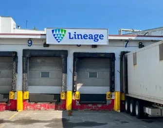 Lineage cold storage warehouse on Brandon Street in Calgary, Alberta
