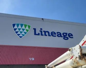 Exterior view of Lineage’s Calgary - Foothills cold storage warehouse