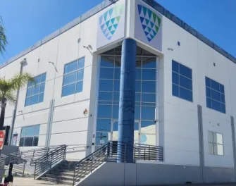 Exterior view of Lineage’s Vernon 9 cold storage facility at 2050 E. 55th Street