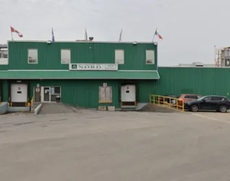 Exterior of Lineage’s Laval, Quebec cold storage facility