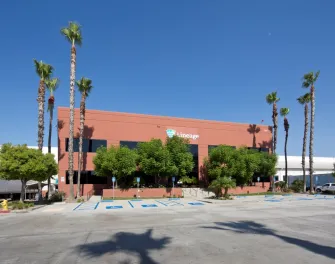 Exterior view of Lineage’s Mira Loma cold storage facility