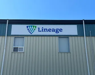 Exterior of Lineage’s cold storage facility in Winnipeg - Dawson, Manitoba