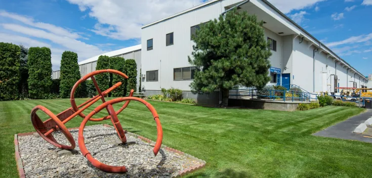 Photo de l’entrée principale de l’installation de Quincy - Columbia