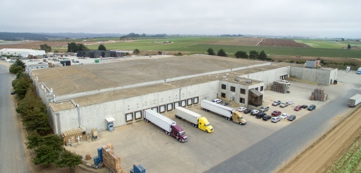 Aerial photo of Lineage's Watsonville - Hilltop