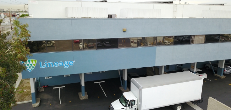 Exterior photo of Lineage's Vernon 5 facility