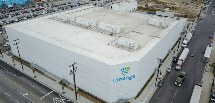 Aerial photo of Lineage's Vernon 8 facility