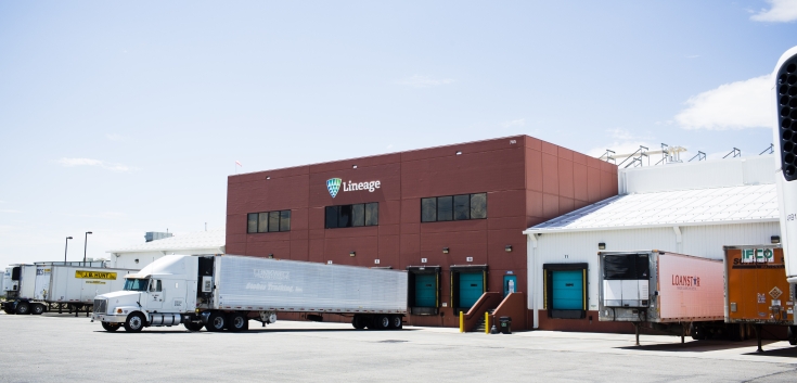 Exterior photo of Lineage's Tremonton facility