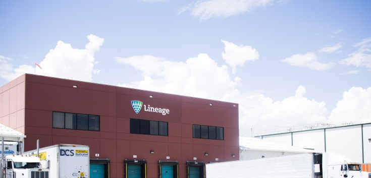 Exterior photo of Lineage's Tremonton facility