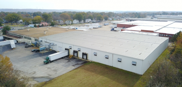 Drone photo of Lineage's Sandston - SEFF facility