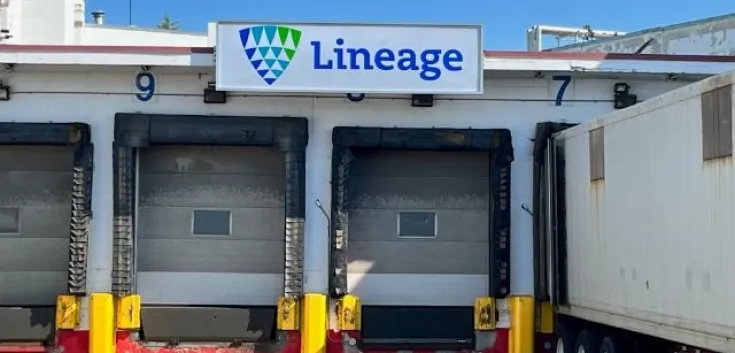 Lineage entrepôt frigorifique sur la rue Brandon à Calgary, en Alberta