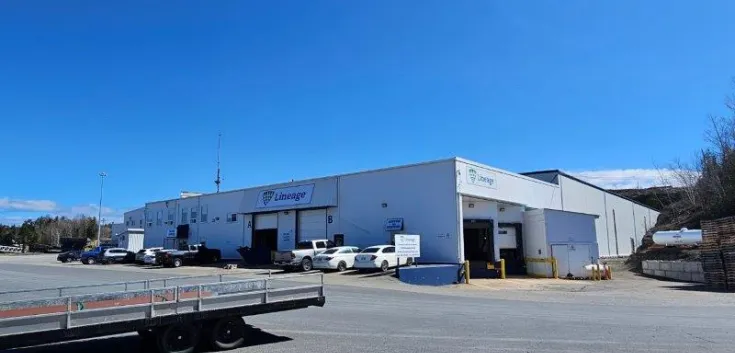 Lineage installation d’entreposage frigorifique avec accès au port à Bayside (Nouveau-Brunswick)