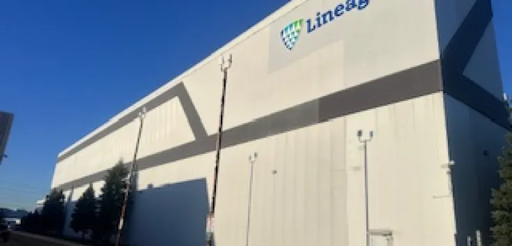 Exterior del almacén frigorífico de Lineageen Vaughan, Ontario