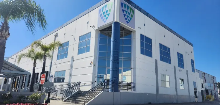 Exterior view of Lineage’s Vernon 9 cold storage facility at 2050 E. 55th Street