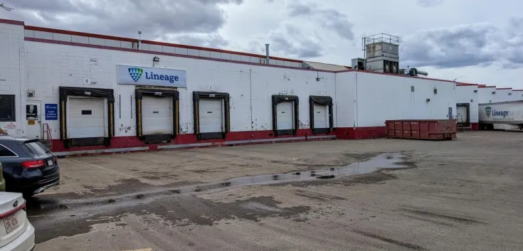 Extérieur de Lineage entrepôt frigorifique à Edmonton-Sud, Alberta