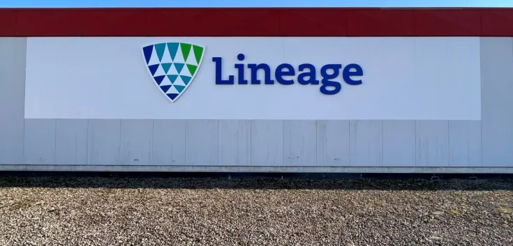 Exterior de Lineage Instalación de almacenamiento frigorífico Delta-Derwent