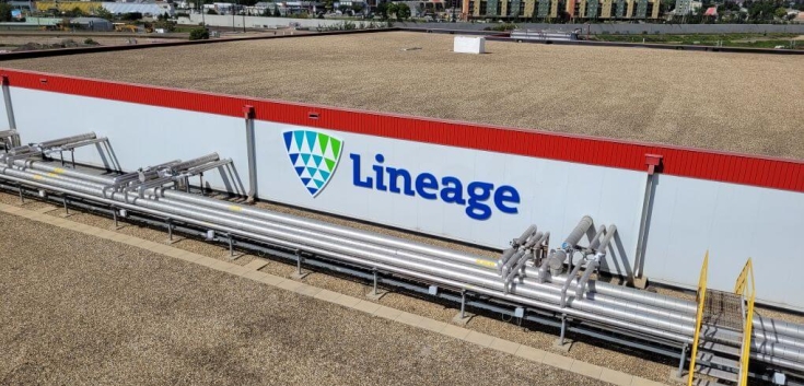 Extérieur de Lineage entrepôt frigorifique à Edmonton-Nord, Alberta