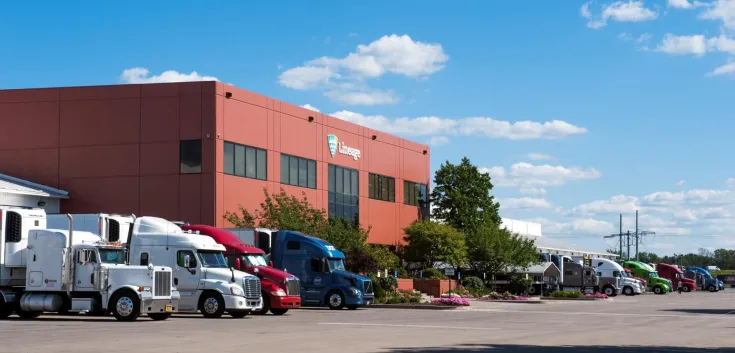 Lineage's Allentown, PA cold storage warehouse.