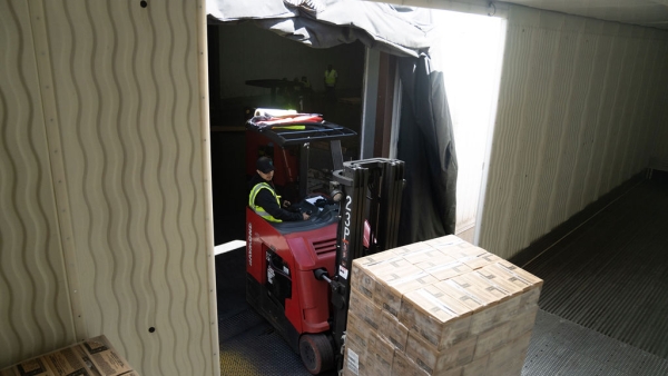man on forklift
