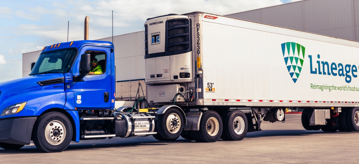 lineage logistics truck