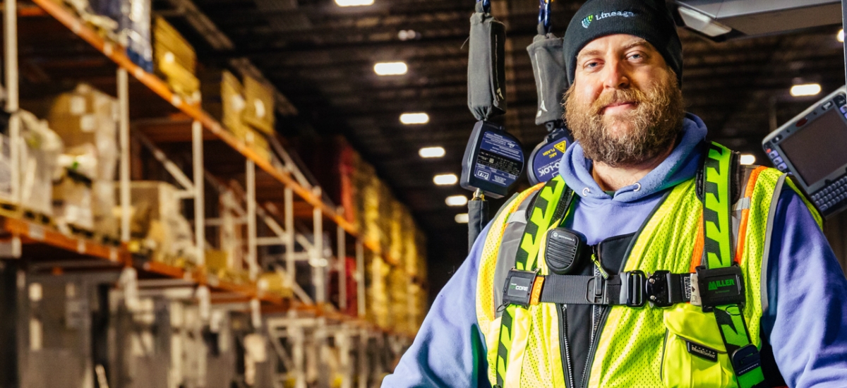 team member in warehouse