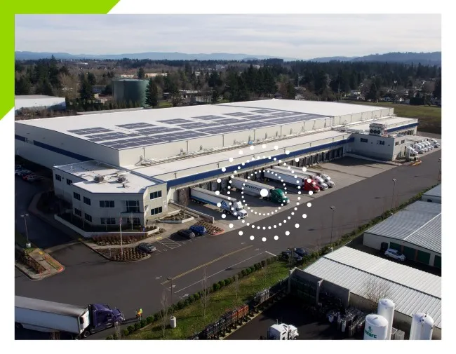 Lineage La région du Grand Portland est importante dans le nord-ouest du Pacifique et fournit des services logistiques pour la chaîne alimentaire tels que l'entreposage frigorifique, le transport transfrontalier et les capacités d'entreposage en entrepôt.