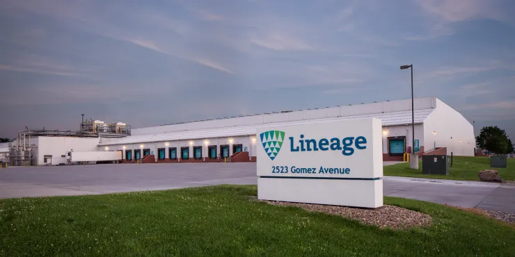 Foto exterior de las instalaciones Lineage en Omaha - Gómez.
