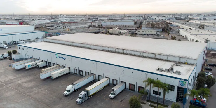 Lineage Image de l’installation d’entreposage à température contrôlée