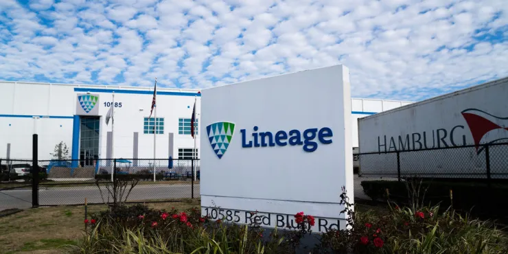 Lineage Image de l’installation d’entreposage à température contrôlée