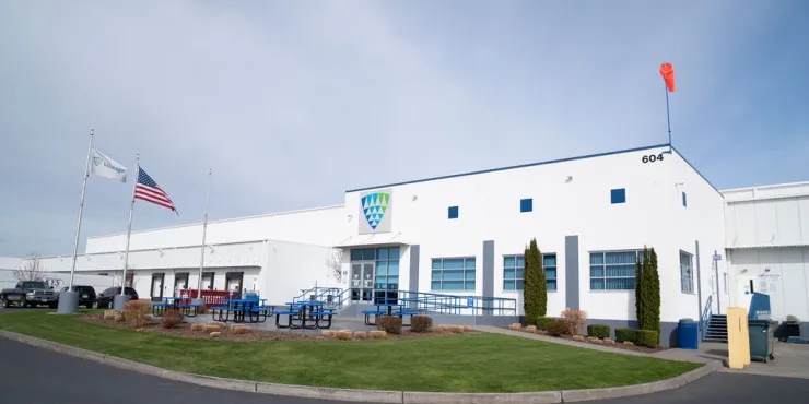 fotografía aérea de un almacén frigorífico