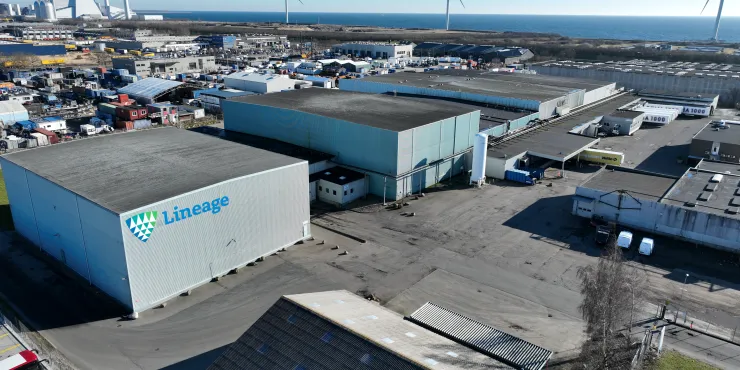 Lineage Image de l’installation d’entreposage à température contrôlée