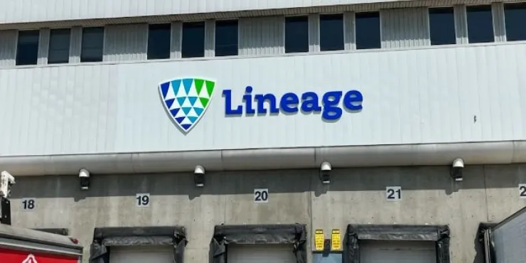 Lineage Image de l’installation d’entreposage à température contrôlée