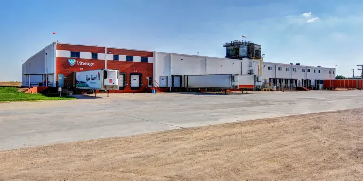 Lineage Image de l’installation d’entreposage à température contrôlée